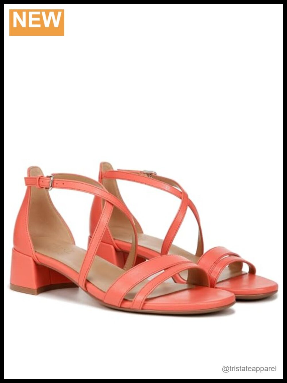 Strappy Low Block Heel Dress Sandals with Adjustable Buckle
